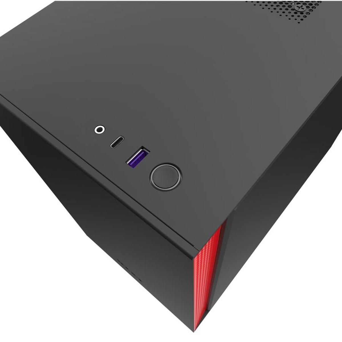 Nzxt H210 Mini ITX RGB 2 Fanlı Siyah Dikey Kullanım ATX Bilgisayar Kasası