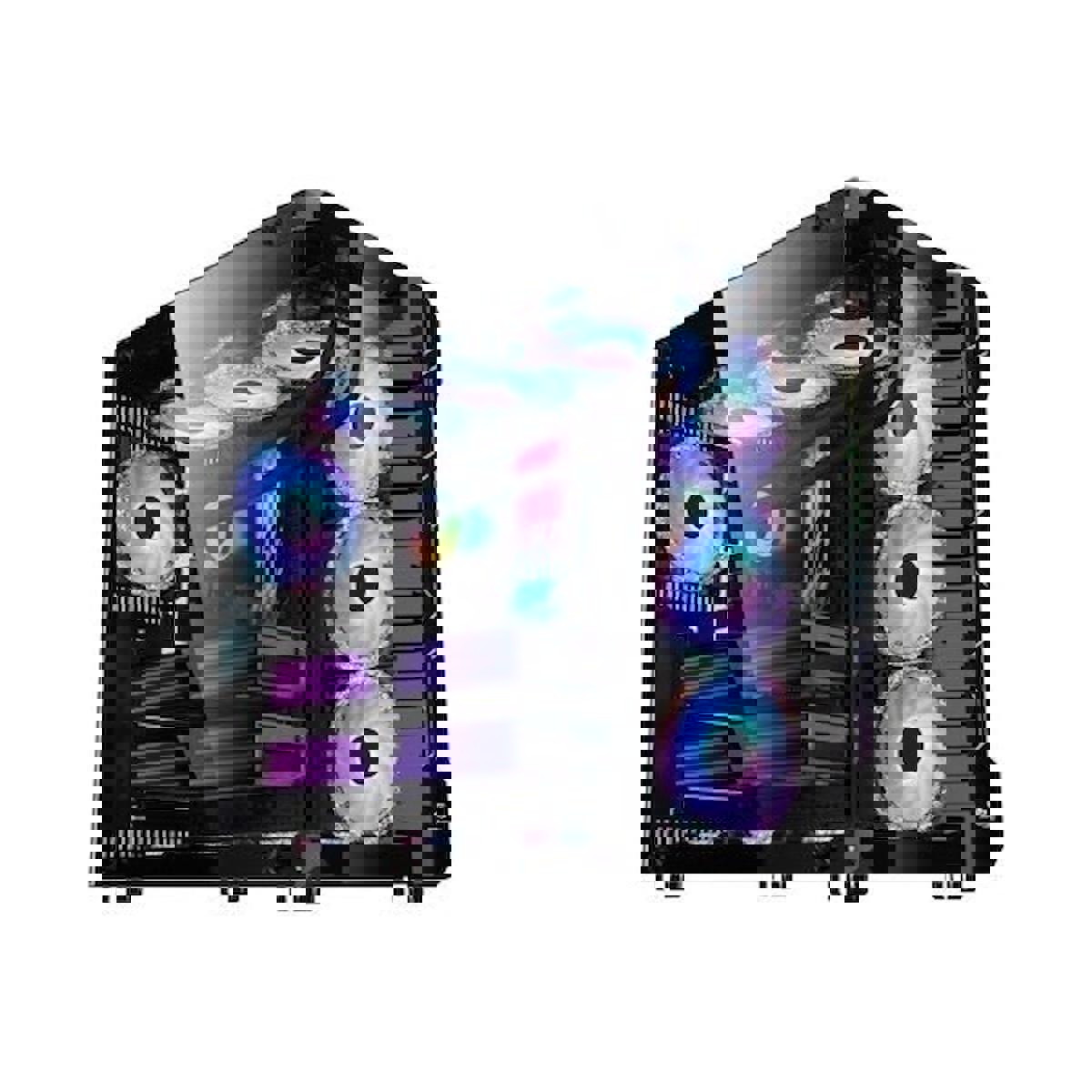 Performax RGB 6 Fanlı Siyah Dikey Kullanım ATX Bilgisayar Kasası