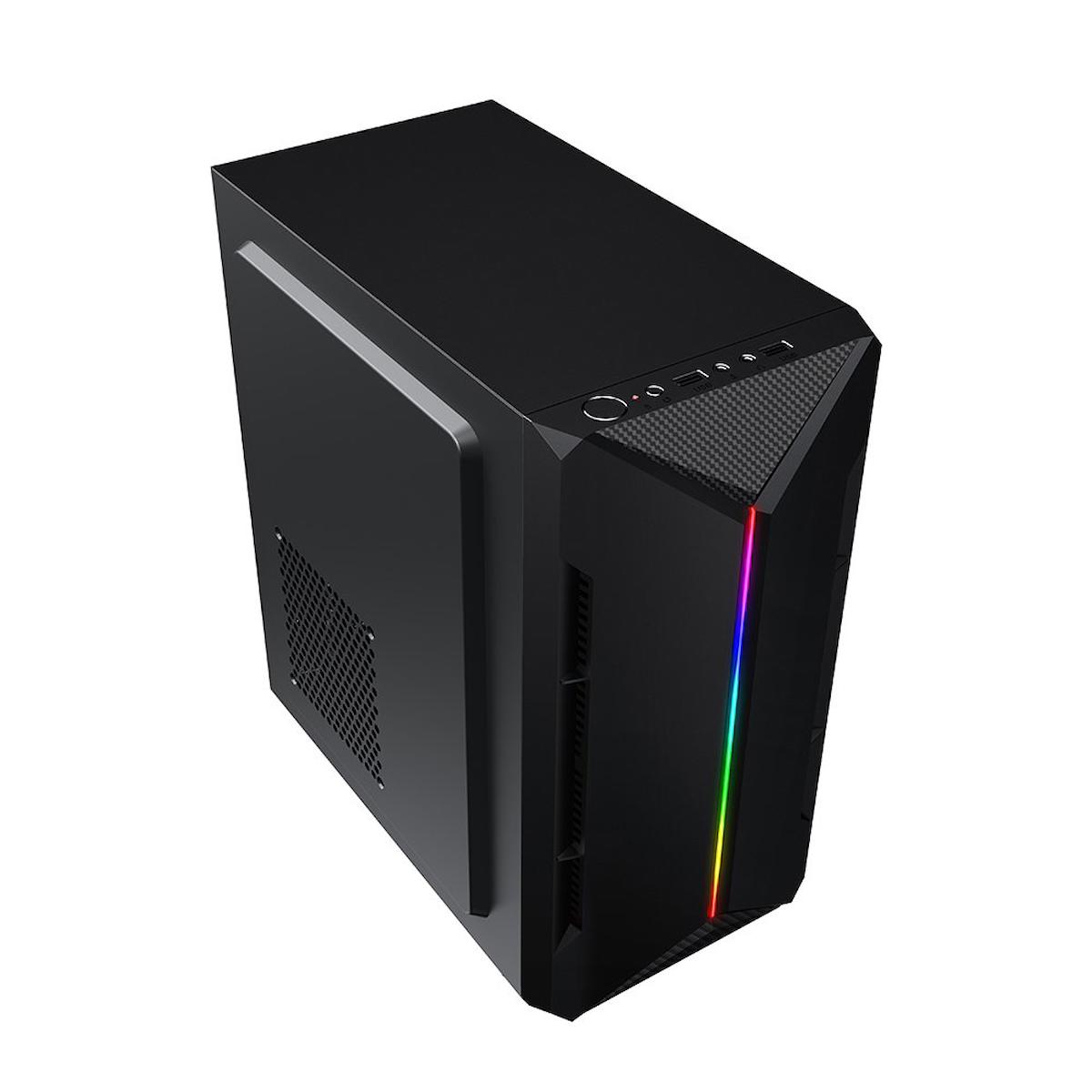 Turbox MA-01 RGB 1 Fanlı Siyah Dikey Kullanım ATX Standart Bilgisayar Kasası