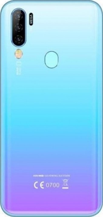 Hiking A22 64 Gb Hafıza 4 Gb Ram 6.35 İnç 16 MP Ips Lcd Ekran Android Akıllı Cep Telefonu Açık Mavi