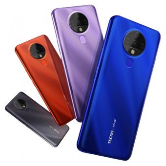 Tecno Spark 6 (Ke7) 128 Gb Hafıza 4 Gb Ram 6.8 İnç 16 MP Ips Lcd Ekran Android Akıllı Cep Telefonu Mor