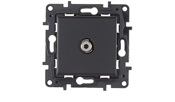 Legrand Raventi İç Mekan Tekli Elektrik Prizi Füme