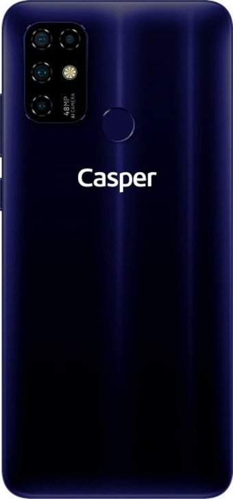 Casper Via F20 128 Gb Hafıza 4 Gb Ram 6.55 İnç 48 MP Ips Lcd Ekran Android Akıllı Cep Telefonu Mavi