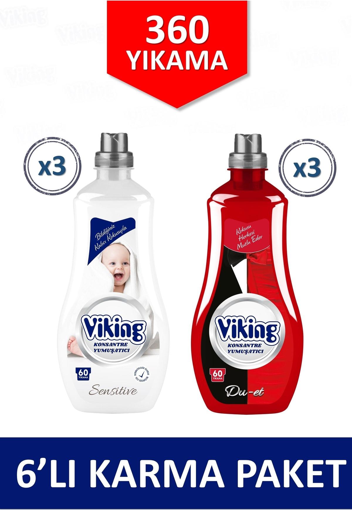 Viking Duet - Sensitive Konsantre 60 Yıkama Yumuşatıcı 6 x 1.44 lt