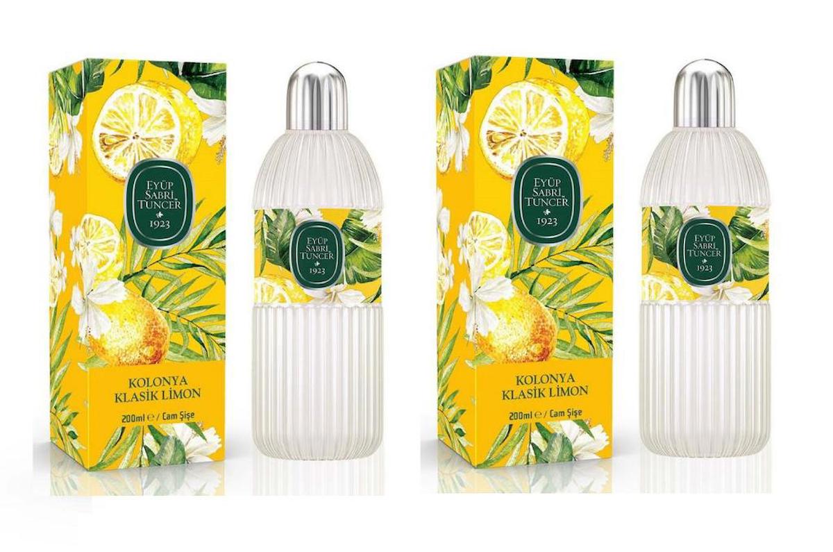 Eyüp Sabri Tuncer Klasik Limon Cam Şişe Kolonya 200 ml 2'li
