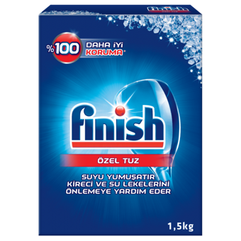 Finish %100 Daha İyi Koruma  Bulaşık Makinesi Tuzu 1.5 kg