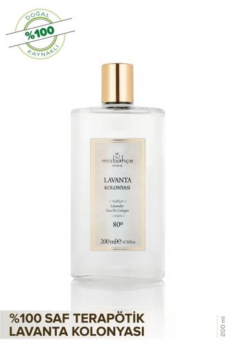 Misbahçe Lavanta Cam Şişe Kolonya 200 ml