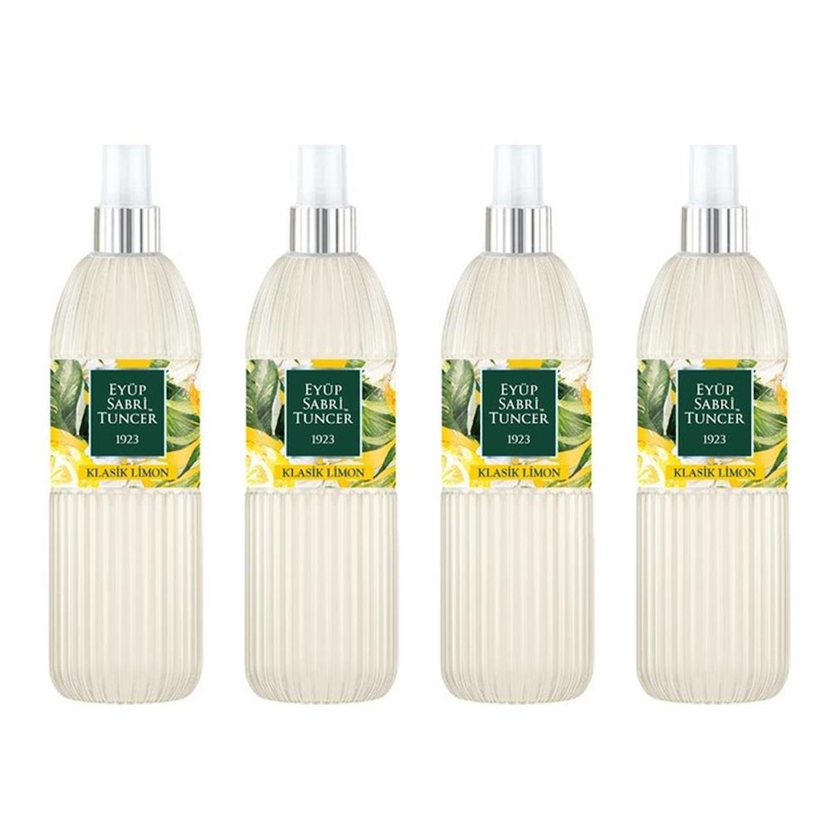 Eyüp Sabri Tuncer Klasik Limon Sprey Kolonya 150 ml 4'lü