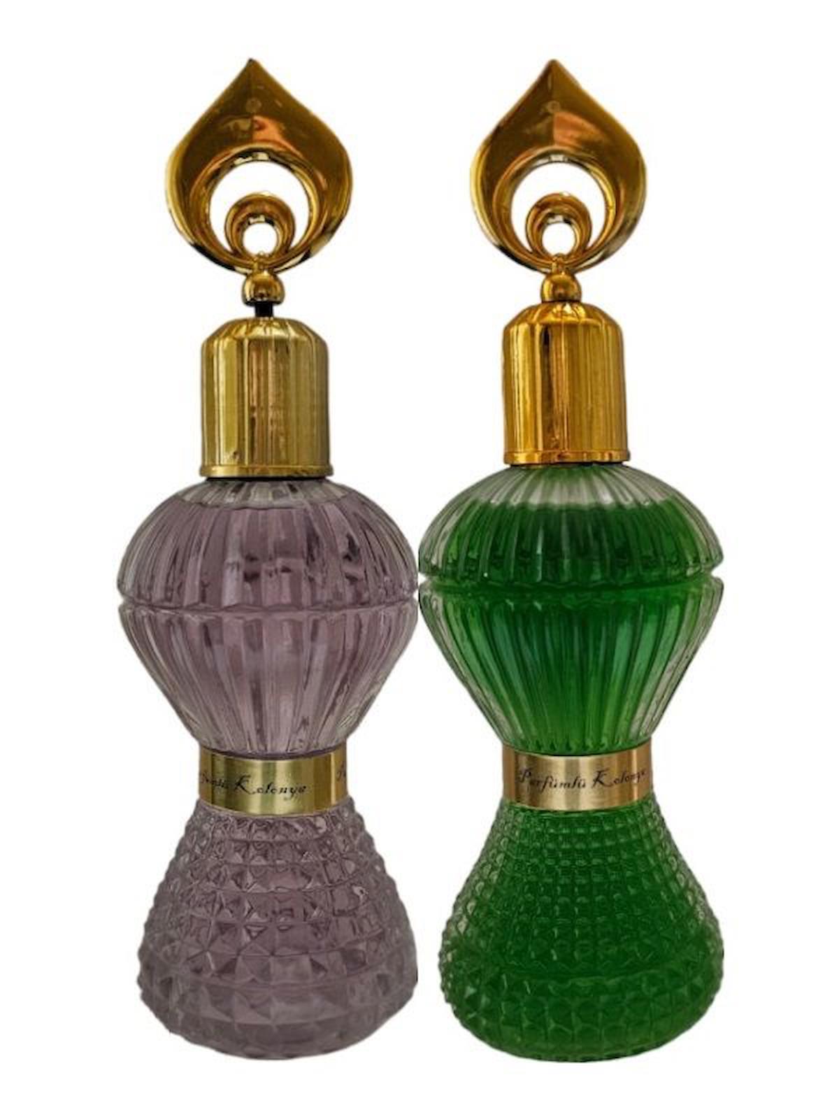 Beluci Fıstık Cam Şişe 200 ml + Lila 200 ml Kolonya 2'li Set