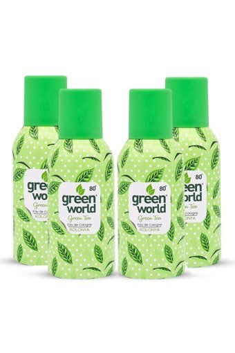 Green World Yeşil Çay Sprey Kolonya 150 ml 4'lü