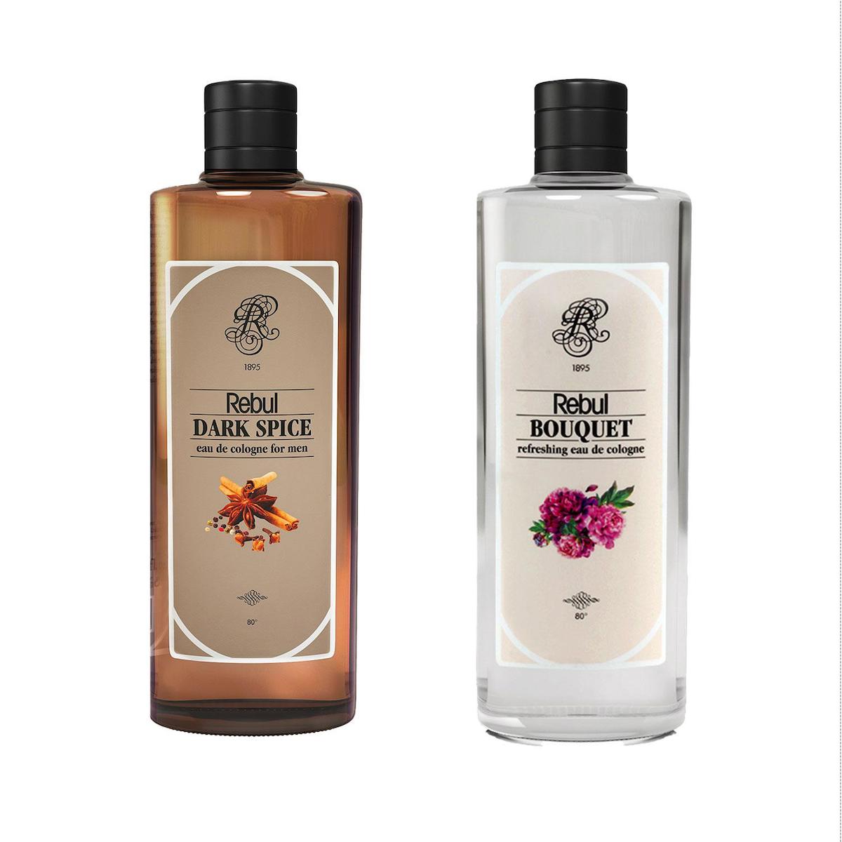 Rebul Bouquet - Dark Spice Cam Şişe Kolonya 250 ml 2'li