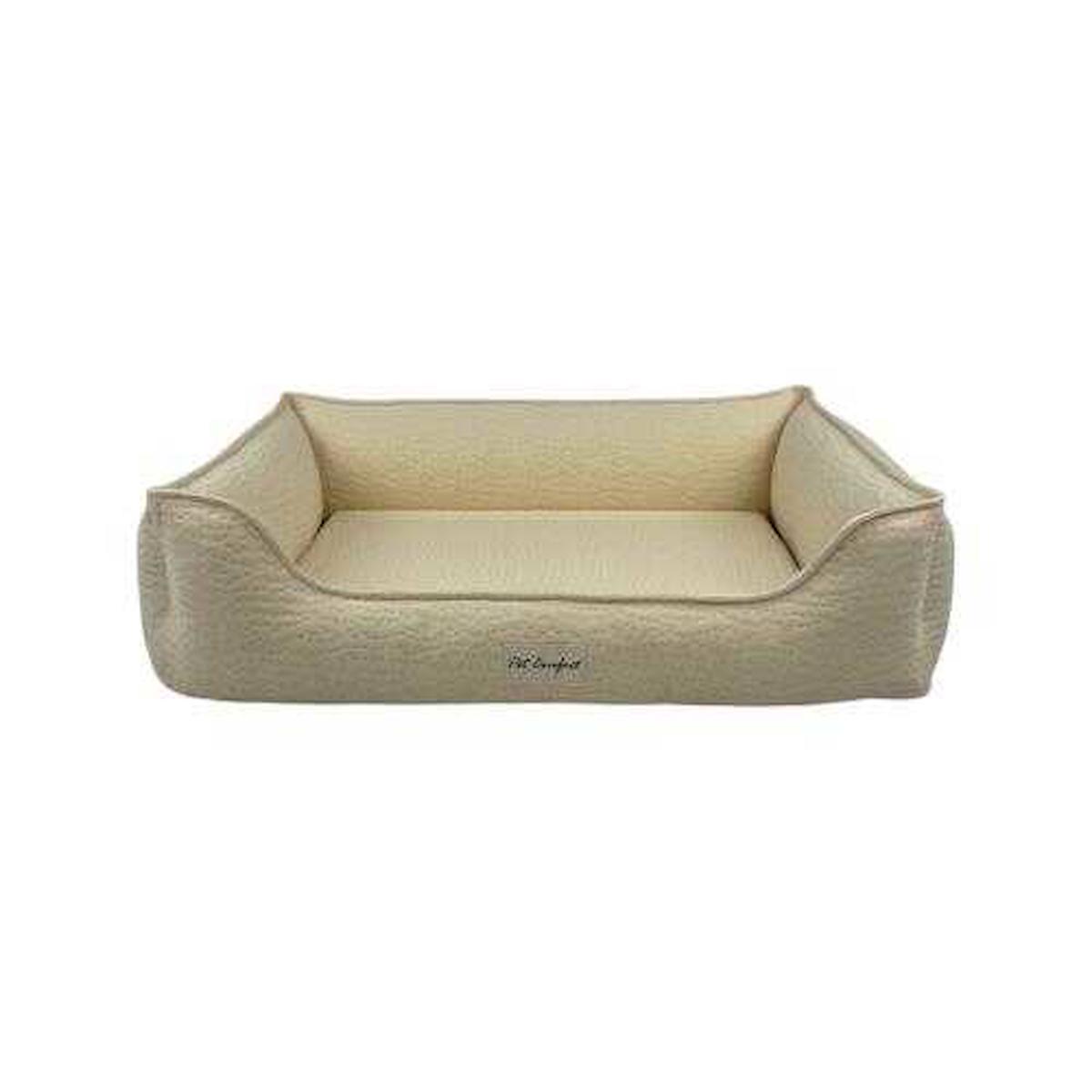 Pet Comfort Bravo Siena L Ortopedik Büyük Irk İç Mekan Köpek Yatağı Ekru