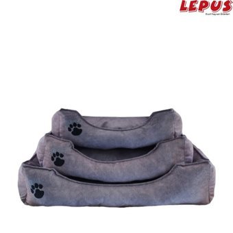 Lepus S Küçük Irk İç Mekan Köpek Yatağı Gümüş
