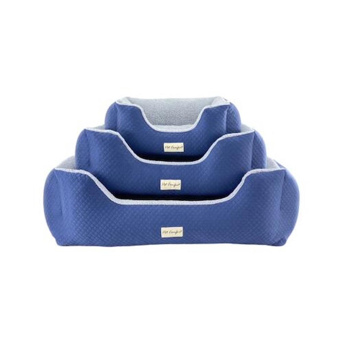 Pet Comfort Küçük Irk İç Mekan Köpek Yatağı Gri-Mavi