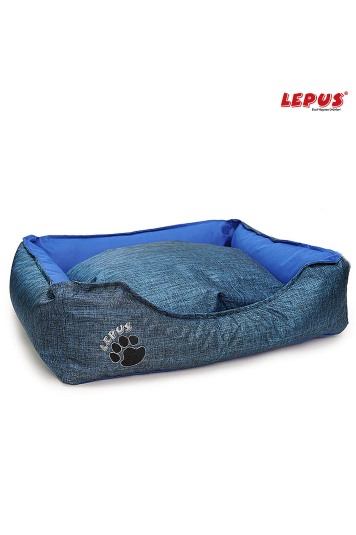 Lepus Büyük Irk Dış Mekan Köpek Yatağı Mavi