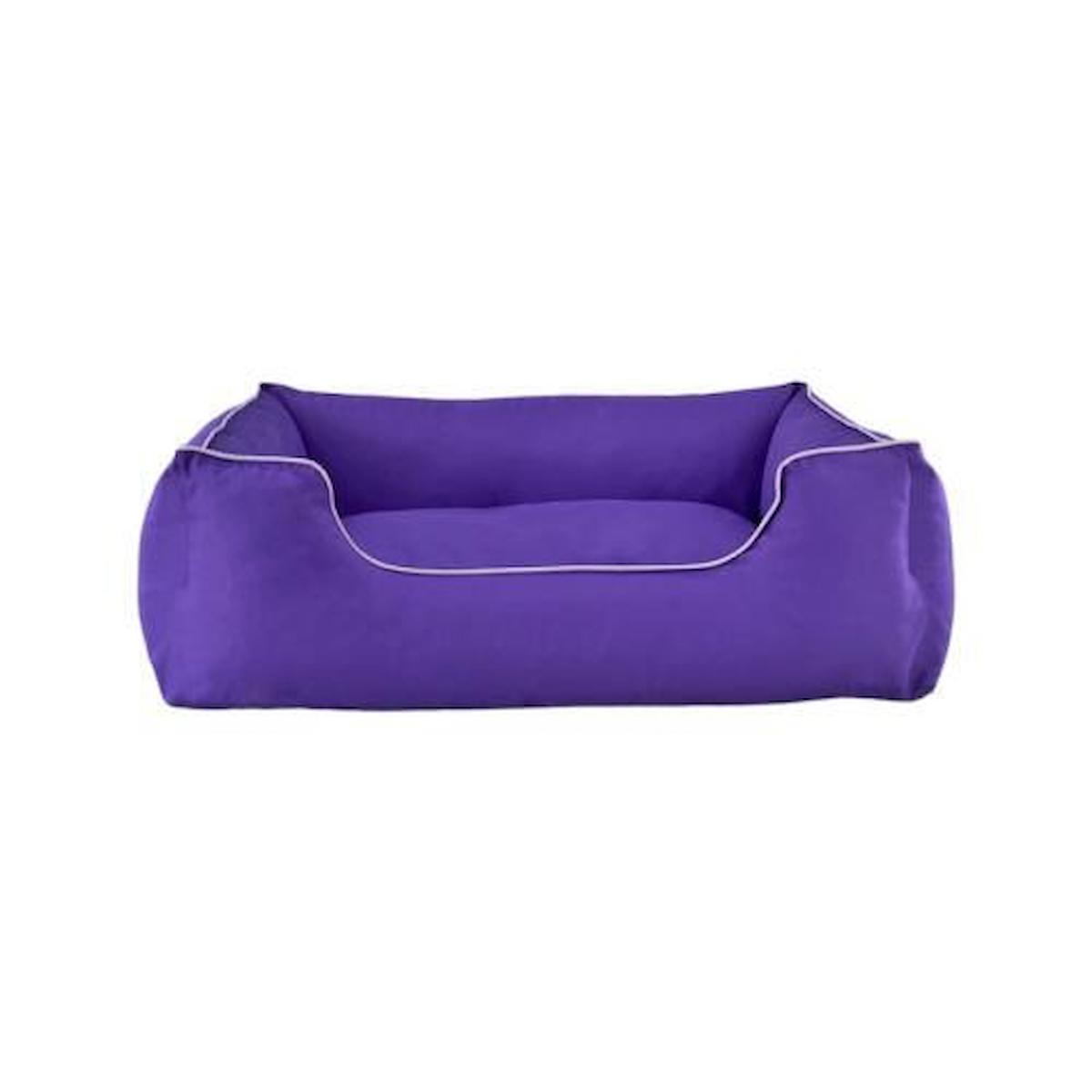 Pet Comfort Büyük Irk İç Mekan Köpek Yatağı Beyaz-Mor