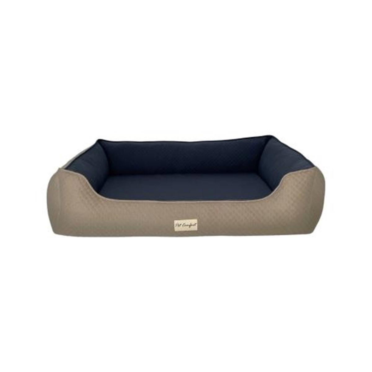 Pet Comfort Bravo Duo Mirinda XL Ortopedik Büyük Irk İç Mekan Köpek Yatağı Bej-Lacivert