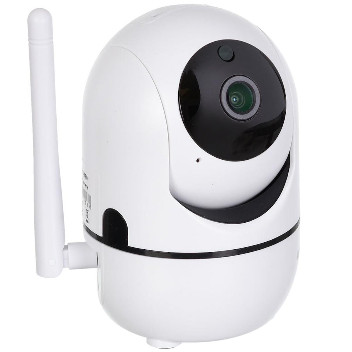 Alpsmart As-680 Ethernet Mini 1 Kameralı 360 Derece Dönen Gece Görüşlü İç Mekan Kablosuz Güvenlik Kamerası