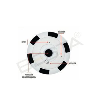 Besta Ethernet Mini Sim Kartlı 1 Kameralı 360 Derece Dönen Gece Görüşlü İç Mekan Kablosuz Güvenlik Kamerası