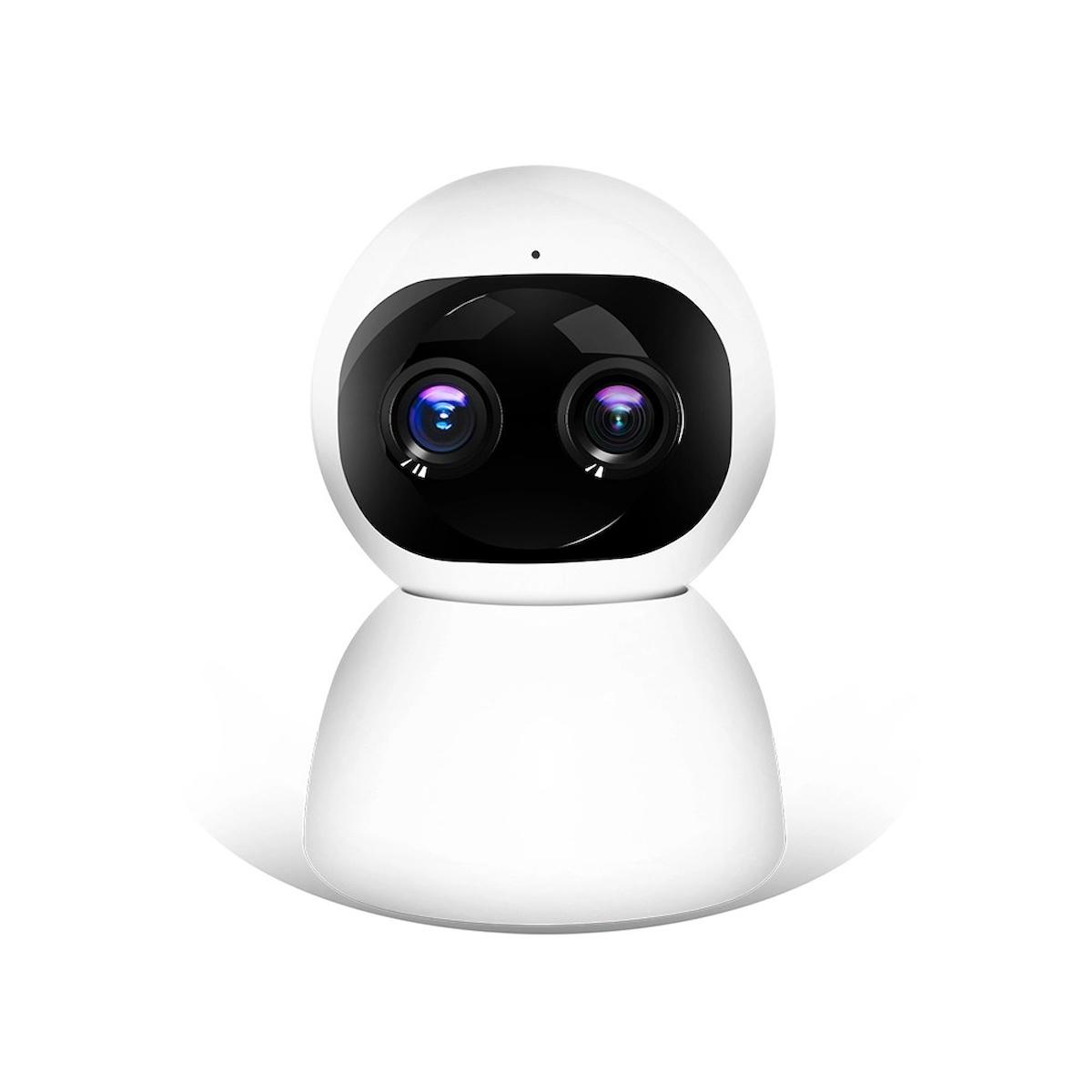 Concord Ethernet Mini 2 Kameralı 360 Derece Dönen Gece Görüşlü IP İç Mekan Kablosuz Güvenlik Kamerası