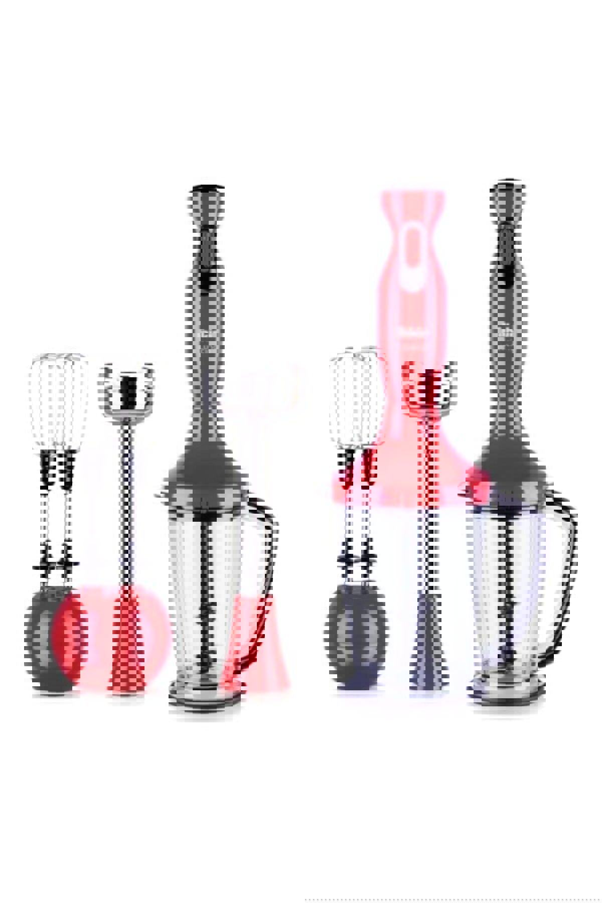 By Hanedan Lucina 1.5 lt 4 Bıçaklı Blender Seti Kırmızı