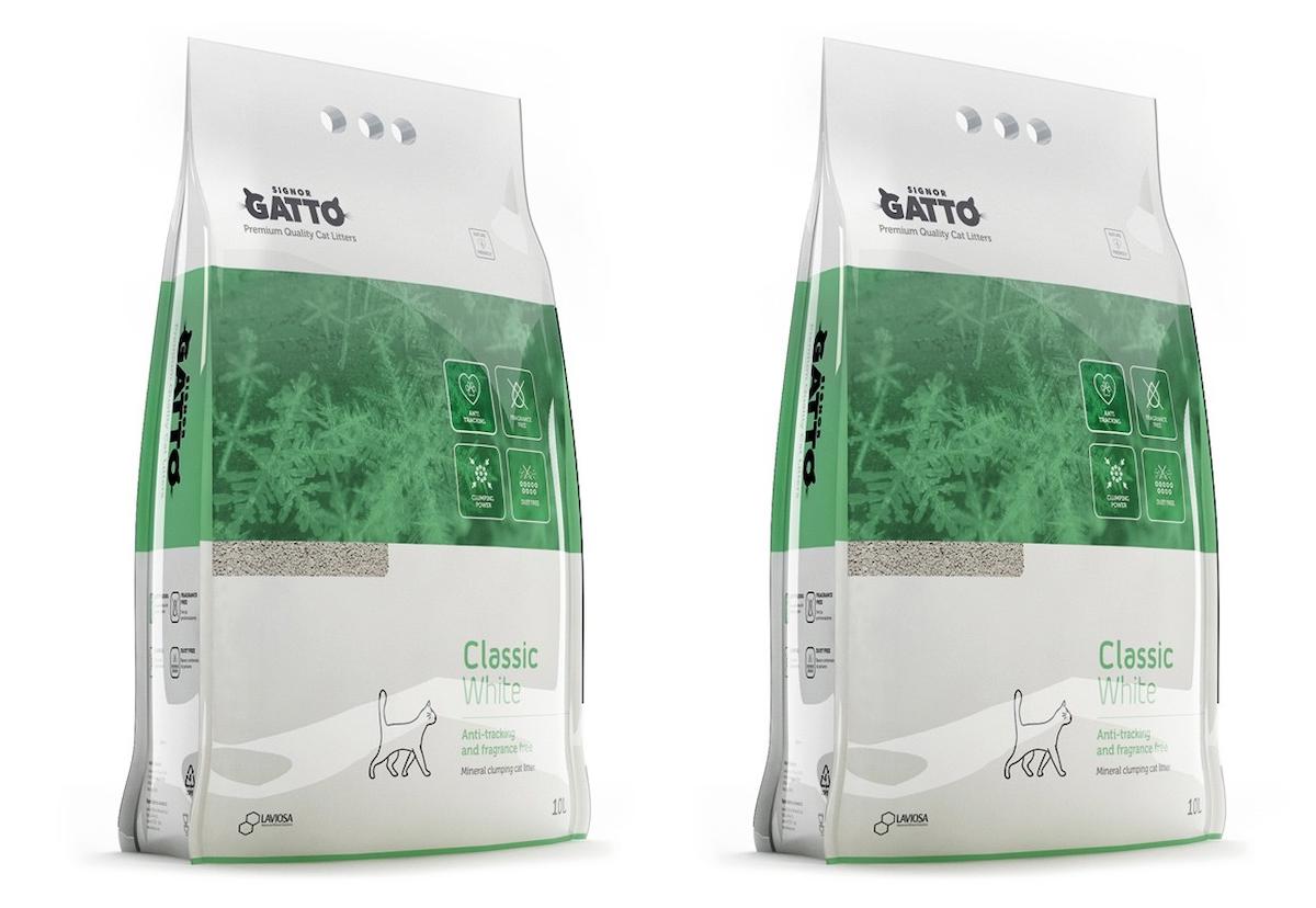 Signor Gatto Kokusuz Topaklanan Kalın Taneli Kedi Kumu 2 x 10 lt