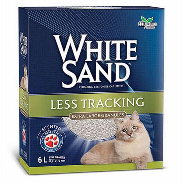 White Sand Topaklanan Kalın Taneli Bentonit Kedi Kumu 2 x 6 lt
