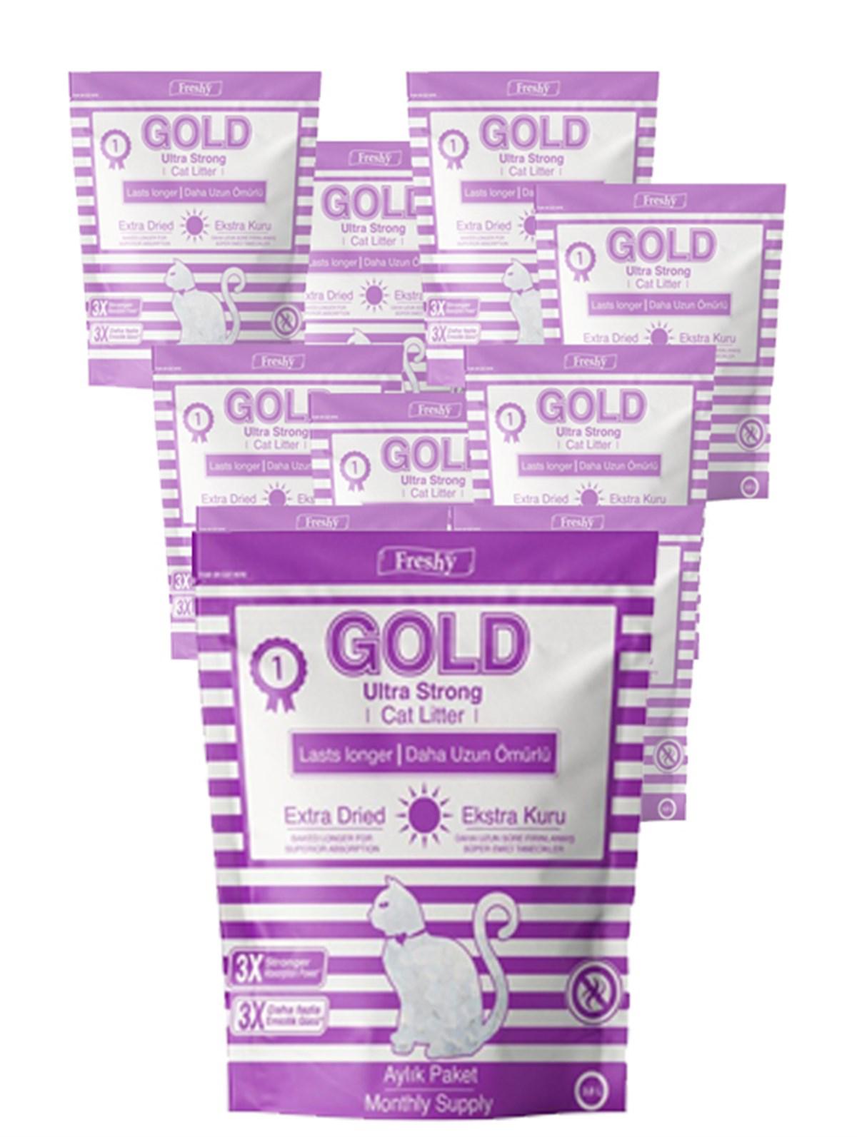 Freshy Kokusuz Kalın Taneli Kristal - Silika Kedi Kumu 10 x 3.8 lt