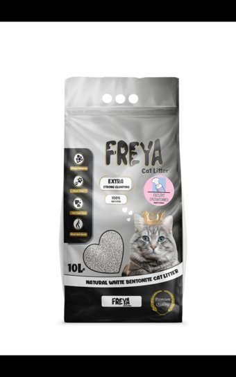 Freya Bebek Pudralı Topaklanan İnce Taneli Bentonit Kedi Kumu 10 lt