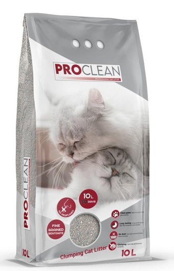 Proclean Kokusuz Topaklanan İnce Taneli Bentonit Kedi Kumu 10 lt