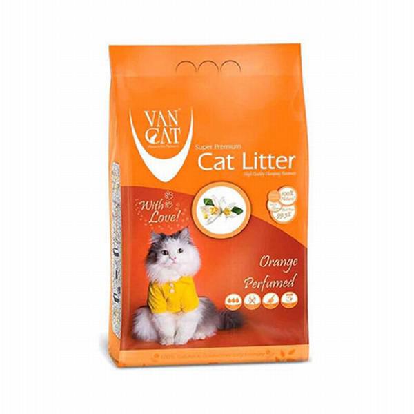 Van Cat Portakal Kokulu Topaklanan İnce Taneli Bentonit Kedi Kumu 20 kg
