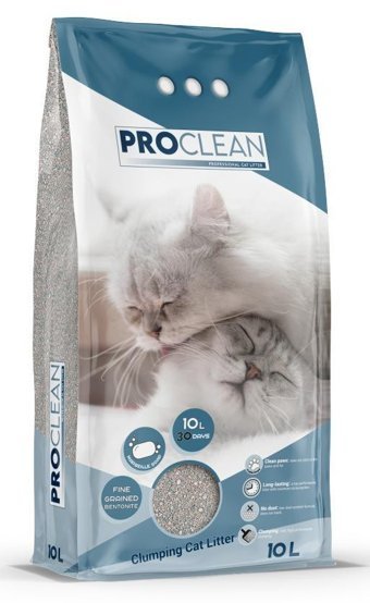 Proclean Marsilya Sabunu Kokulu Topaklanan Kalın Taneli Bentonit Kedi Kumu 10 lt