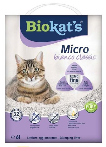 Biokats Kokusuz Topaklanan İnce Taneli Kedi Kumu 6 lt