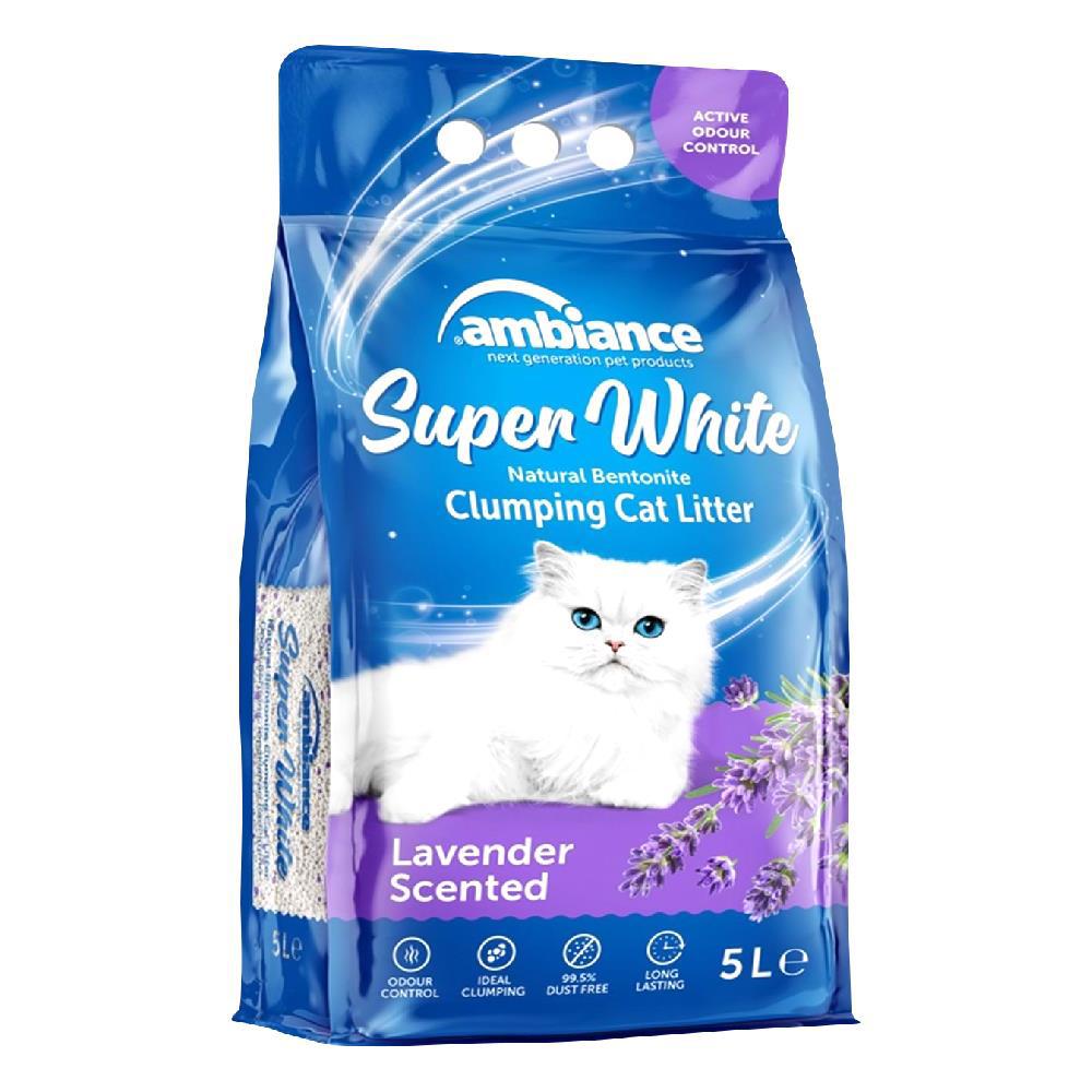 Ambiance Lavanta Kokulu Topaklanan İnce Taneli Bentonit Kedi Kumu 5 lt