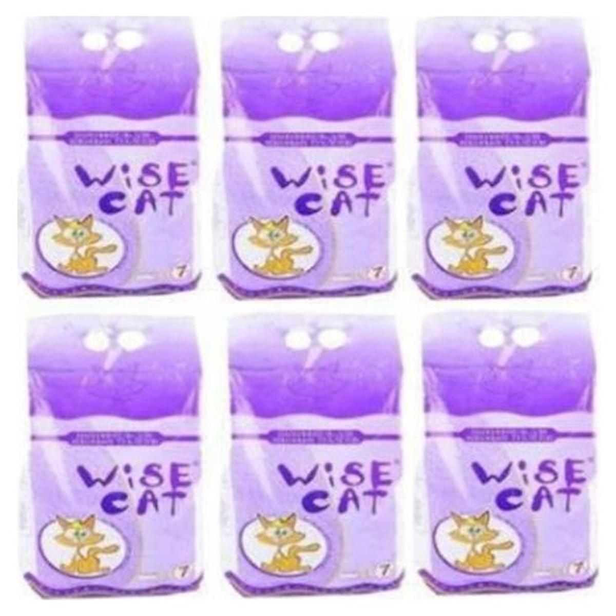 Wise Cat Kokusuz Kalın Taneli Diatomit Kedi Kumu 6 x 7 lt