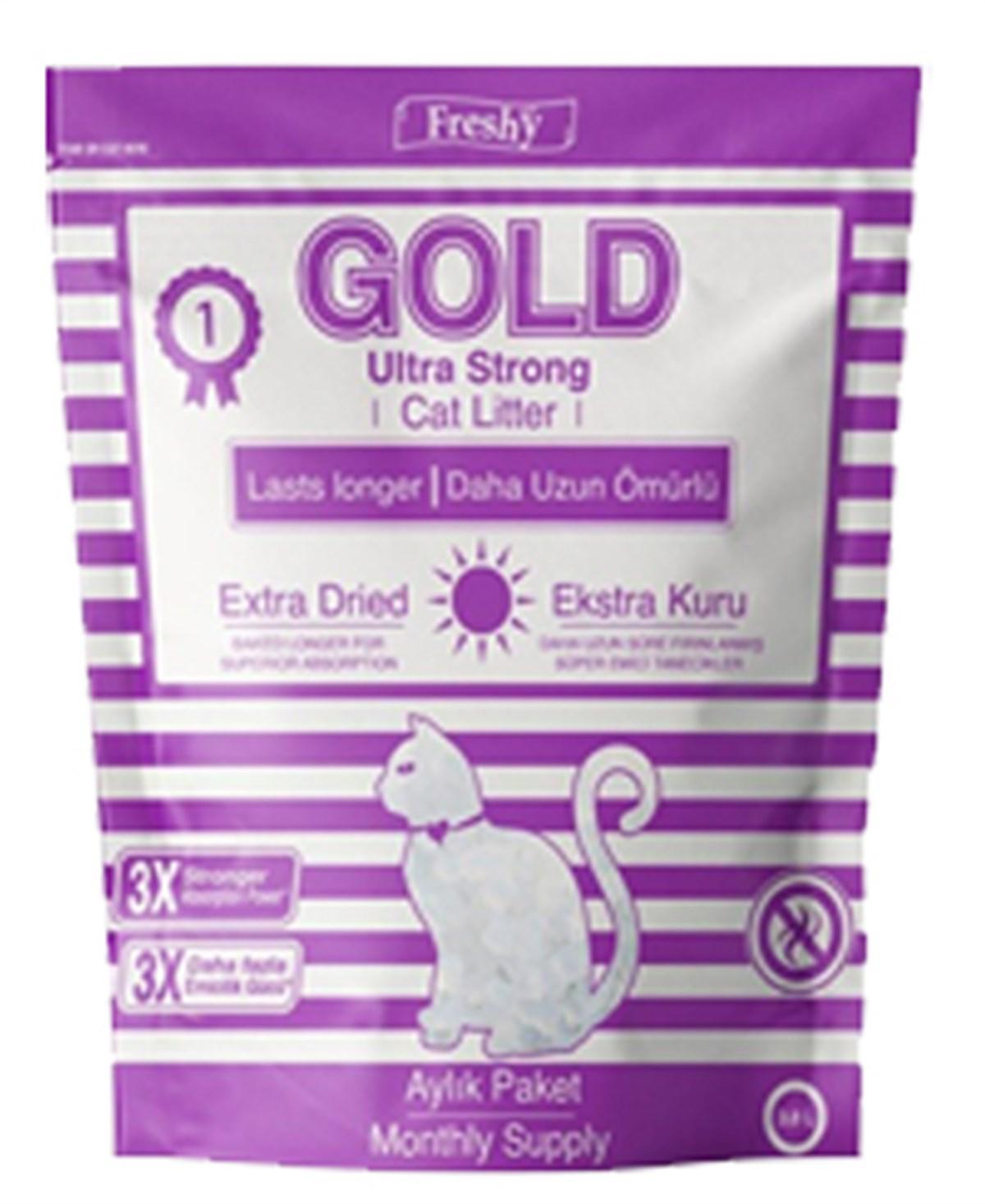 Freshy Kokusuz Kalın Taneli Kristal - Silika Kedi Kumu 3.8 lt