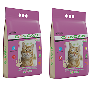 Markapet Lavanta Kokulu Topaklanan İnce Taneli Bentonit Kedi Kumu 2 x 10 lt