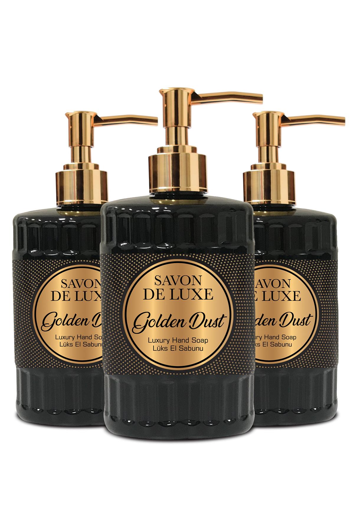 Savon De Luxe Classic Line Golden Dust Ve Star Dust Nemlendiricili Sıvı Sabun 3 x 500 ml 3'lü