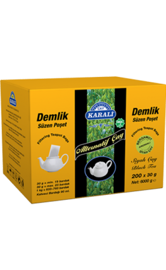 Karali Alternatif Demlik Poşet Çay 200 Adet