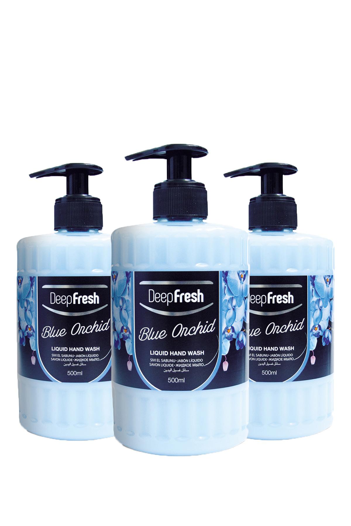 Deep Fresh Mavi Orkide Nemlendiricili Sıvı Sabun 500 ml 3'lü