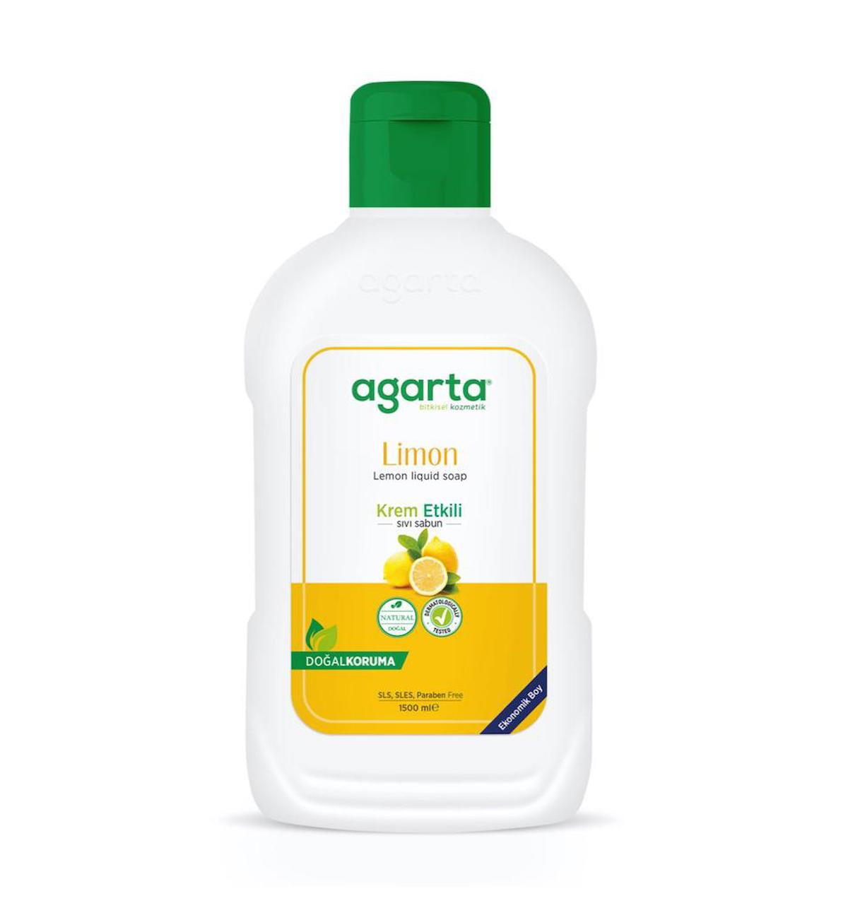 Agarta Limonlu Sıvı Sabun 1.5 lt Tekli