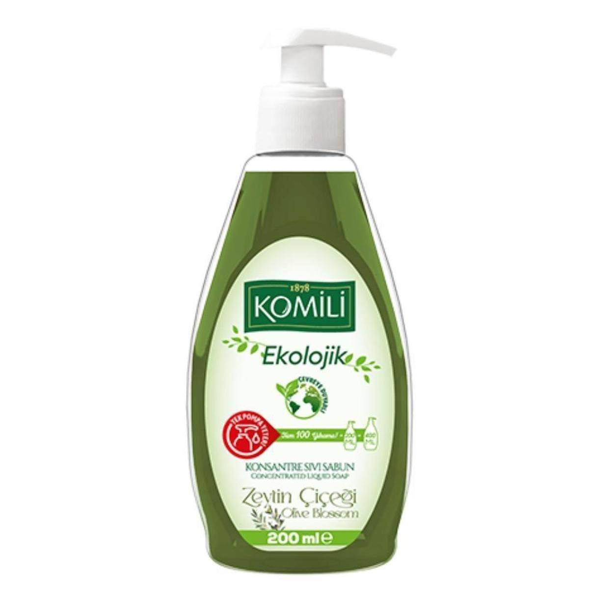 Komili Zeytinyağlı Nemlendiricili Sıvı Sabun 200 ml Tekli