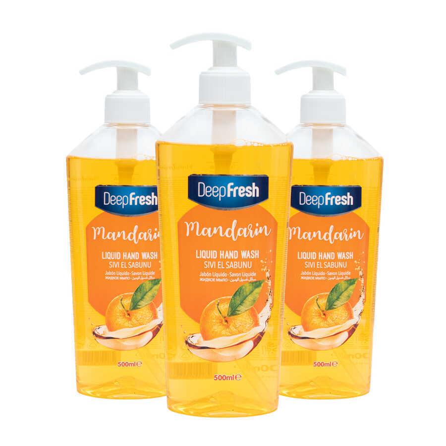 Deep Fresh Mandalina Nemlendiricili Sıvı Sabun 500 ml 3'lü