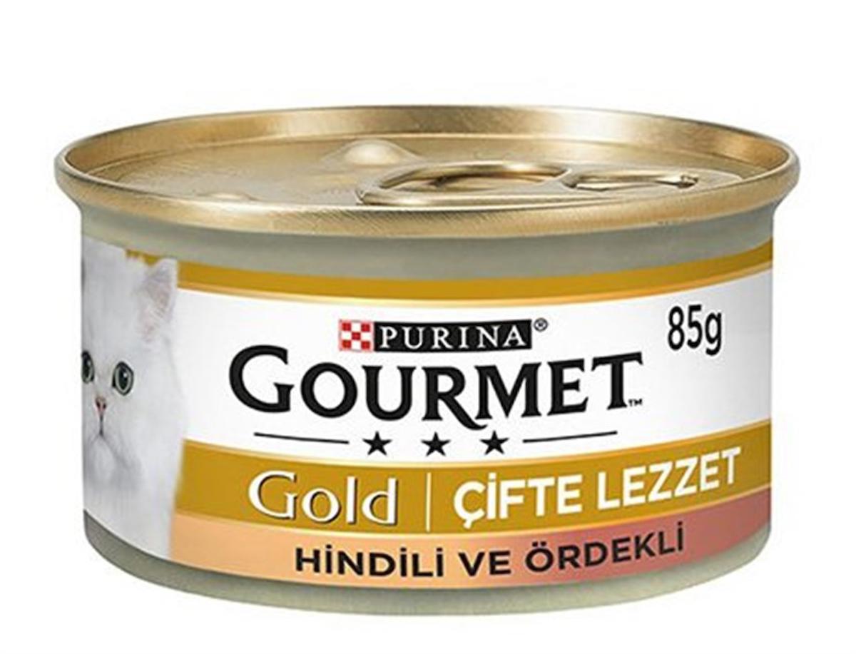 Purina Gold Hindi Etli ve Ördekli Parça Etli Yetişkin Yaş Kedi Maması 85 gr