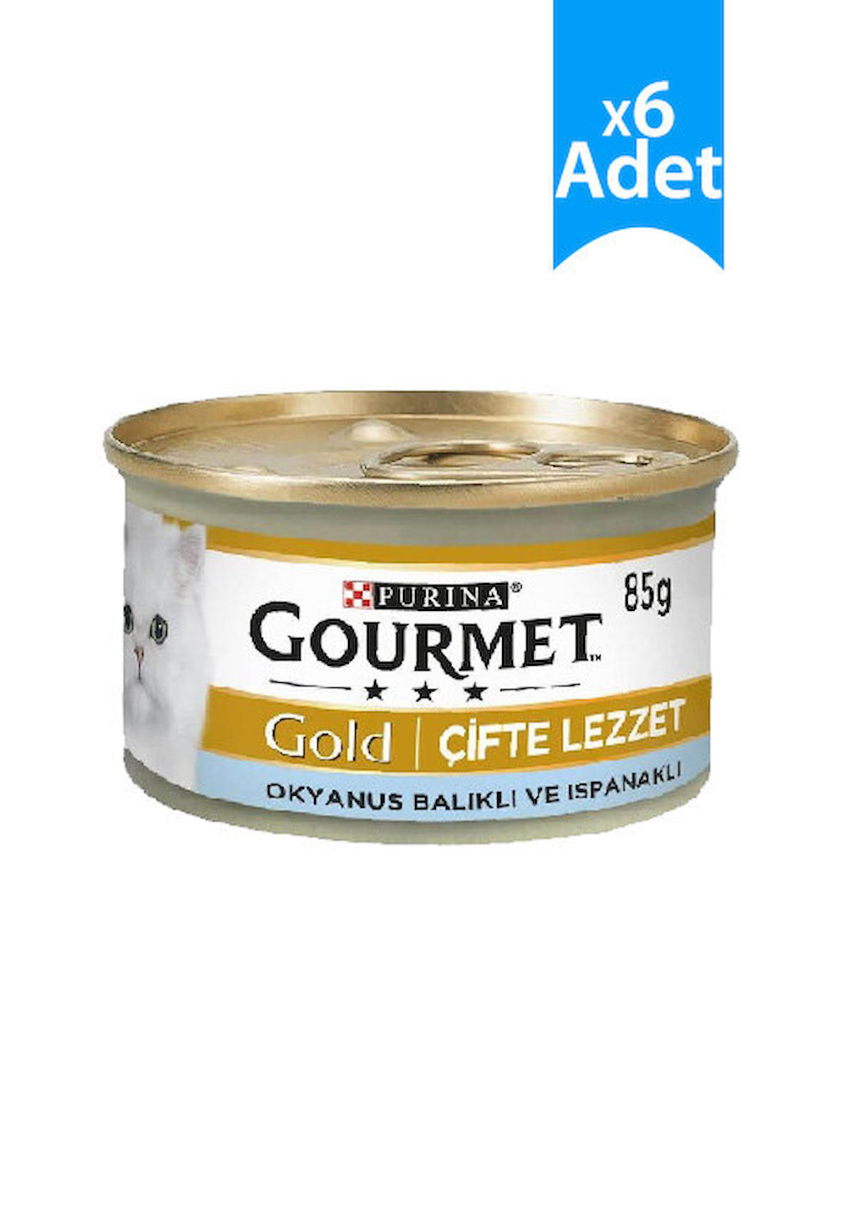 Purina Gold Balıklı Yetişkin Yaş Kedi Maması 6x85 gr