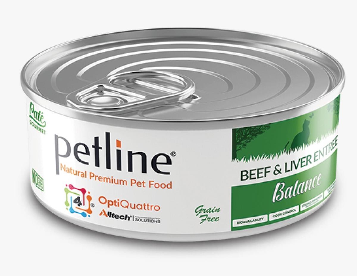 Pet Line Grain Free Biftek ve Ciğerli Yetişkin Yaş Kedi Maması 80 gr