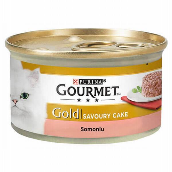Purina Gold Somonlu Yetişkin Yaş Kedi Maması 24x85 gr