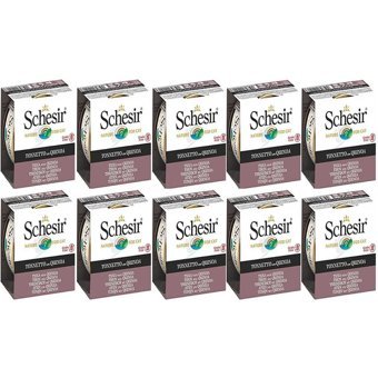 Schesir Nature Ton Balıklı Yetişkin Yaş Kedi Maması 10x85 gr