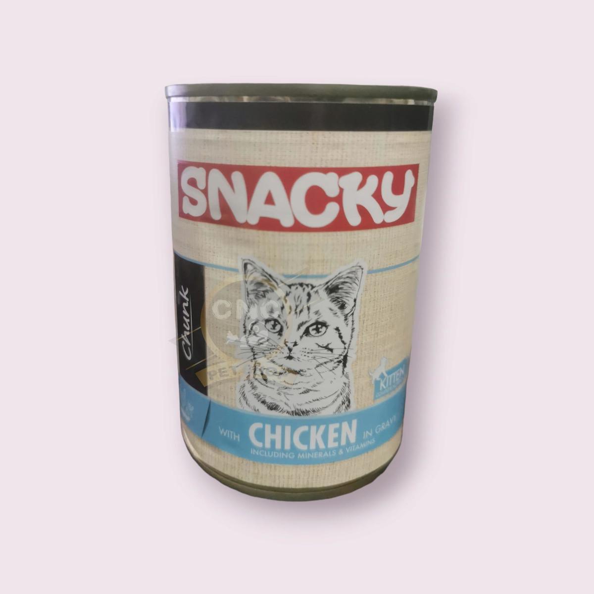 Snacky Including Minerals & Vitamins Tavuklu Soslu Yavru Yaş Kedi Maması 400 gr
