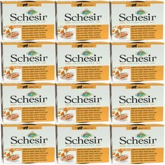 Schesir Salads Poke Ton Balıklı Yetişkin Yaş Kedi Maması 12x85 gr